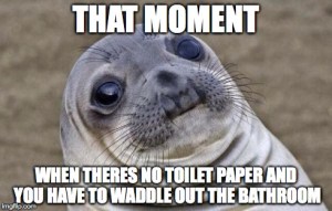 No toilet paper1