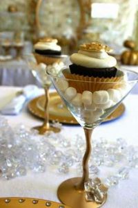 dessert in a martini glass
