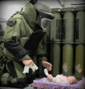 Changing nappies
