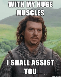 Offer polite assistance